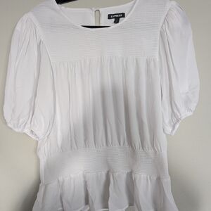 Express White Women's Top